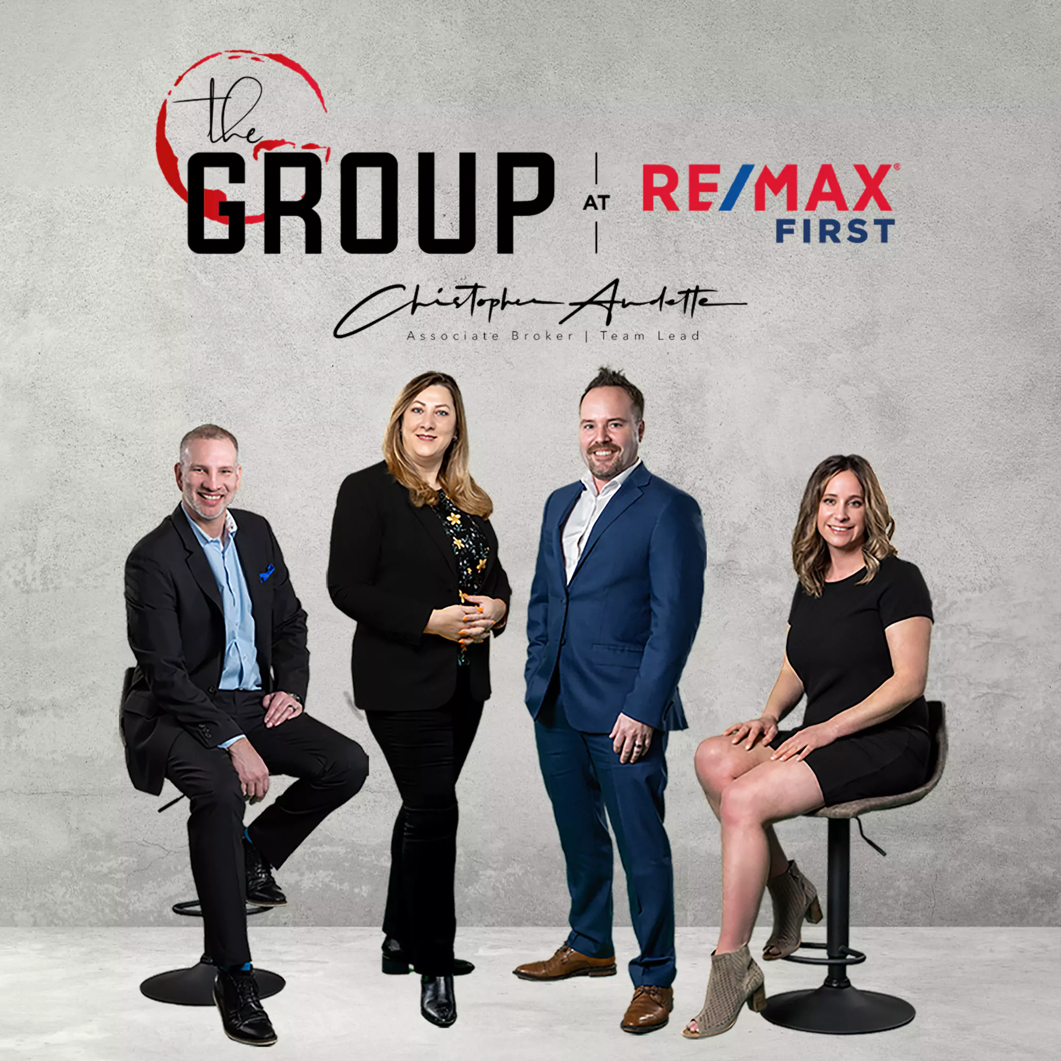 team photo - the group at remax first